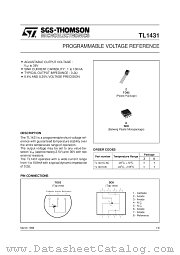 TL1431I datasheet pdf SGS Thomson Microelectronics