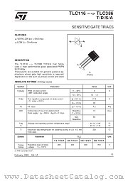 TLC336A datasheet pdf SGS Thomson Microelectronics