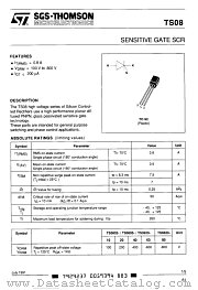 TS0802-60 datasheet pdf SGS Thomson Microelectronics
