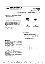 TS3V912IN datasheet pdf SGS Thomson Microelectronics