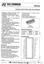 TS7515CP datasheet pdf SGS Thomson Microelectronics