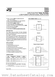 TS952AID datasheet pdf SGS Thomson Microelectronics