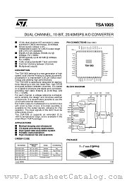 TSA1005I-40IF datasheet pdf SGS Thomson Microelectronics
