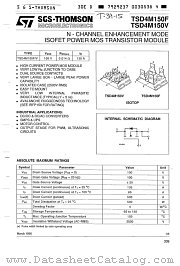 TSD4M150V datasheet pdf SGS Thomson Microelectronics
