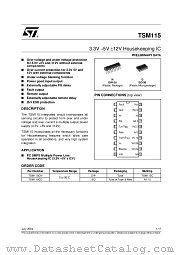 TSM115CD datasheet pdf SGS Thomson Microelectronics