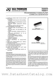 TSP5070FN datasheet pdf SGS Thomson Microelectronics