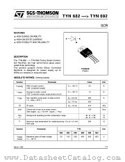 TYN690 datasheet pdf SGS Thomson Microelectronics
