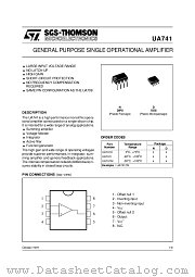 UA741I datasheet pdf SGS Thomson Microelectronics