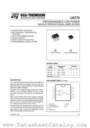 UA776CN datasheet pdf SGS Thomson Microelectronics