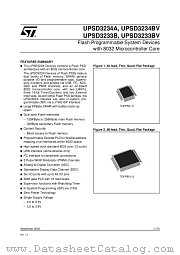 UPSD3234BV datasheet pdf SGS Thomson Microelectronics
