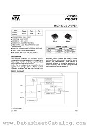VN800PT13TR datasheet pdf SGS Thomson Microelectronics