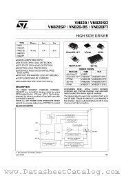 VN820SO13TR datasheet pdf SGS Thomson Microelectronics