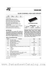 VNQ810M13TR datasheet pdf SGS Thomson Microelectronics