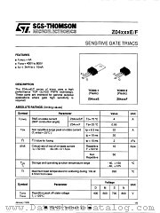 Z0405ME datasheet pdf SGS Thomson Microelectronics