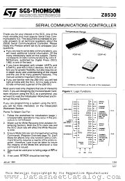 Z8530C6V datasheet pdf SGS Thomson Microelectronics