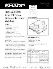 E2258TA datasheet pdf SHARP