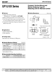 GP1U101X datasheet pdf SHARP
