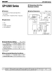 GP1U582X datasheet pdf SHARP