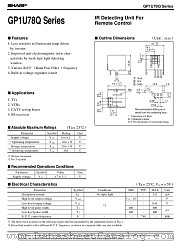 GP1U780Q datasheet pdf SHARP