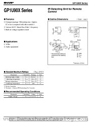 GP1U902X datasheet pdf SHARP