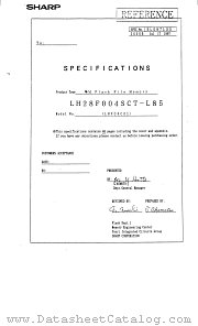 LH28F004SCHB-L85 datasheet pdf SHARP