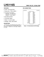 LH5116SN datasheet pdf SHARP