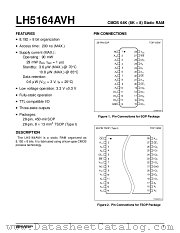 LH5164AVHN datasheet pdf SHARP