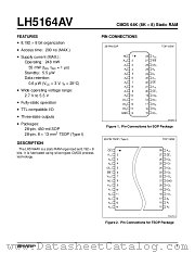 LH5164AVN datasheet pdf SHARP
