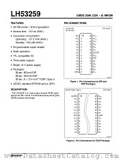 LH53259T datasheet pdf SHARP
