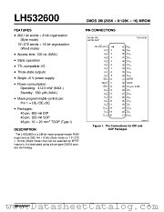 LH532600D datasheet pdf SHARP