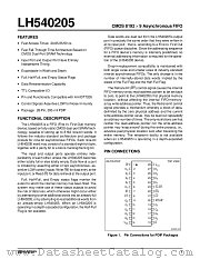 LH540205D-25 datasheet pdf SHARP