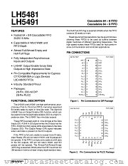 LH5491U-15 datasheet pdf SHARP
