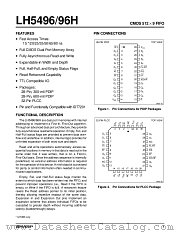 LH5496-25 datasheet pdf SHARP