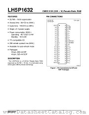 LH5P1632D-80 datasheet pdf SHARP