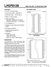 LH5P8128T-60 datasheet pdf SHARP