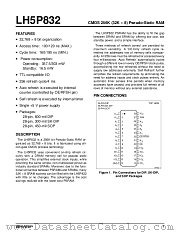 LH5P832-10 datasheet pdf SHARP