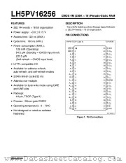 LH5PV16256S-12 datasheet pdf SHARP