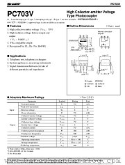 PC703V3 datasheet pdf SHARP