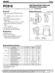 PC810A datasheet pdf SHARP