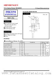 2SK2194 datasheet pdf Shindengen