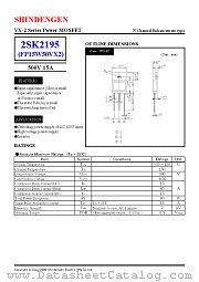 2SK2195 datasheet pdf Shindengen
