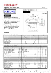 MTD2003 datasheet pdf Shindengen