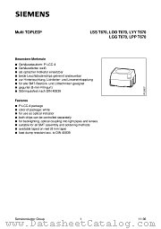 LPPT670-JO datasheet pdf Siemens