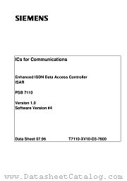 PSB7110F datasheet pdf Siemens