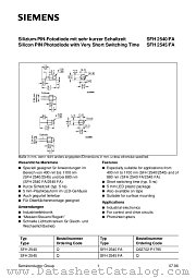 SFH2545FA datasheet pdf Siemens