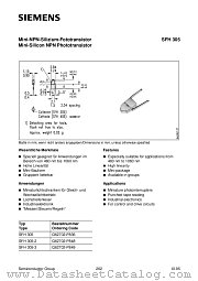 SFH305-3 datasheet pdf Siemens