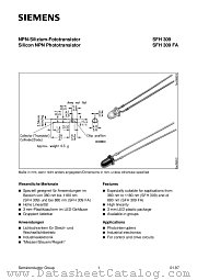SFH309FA-3 datasheet pdf Siemens