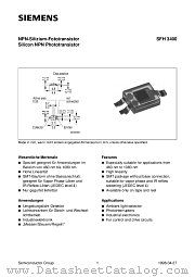 SFH3400-2 datasheet pdf Siemens