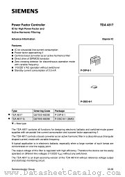 TDA4817 datasheet pdf Siemens