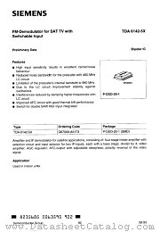 TDA6142-5X datasheet pdf Siemens